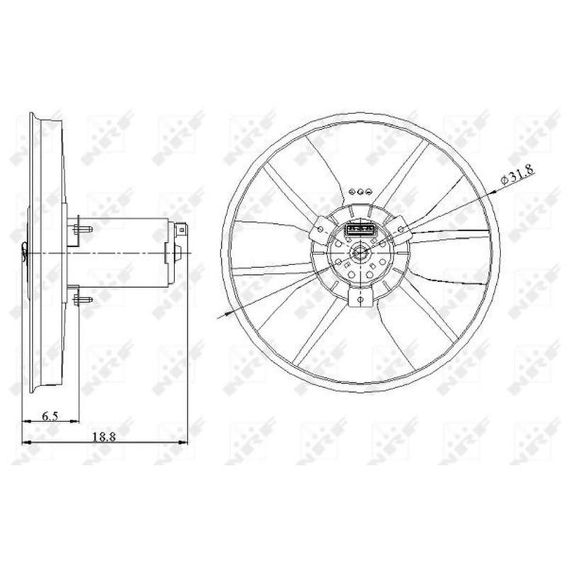 NRF Engine Cooling Fan 47401
