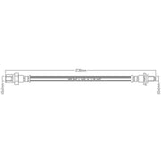 Juratek Brake Hydraulic Hose Line Right JBH1017