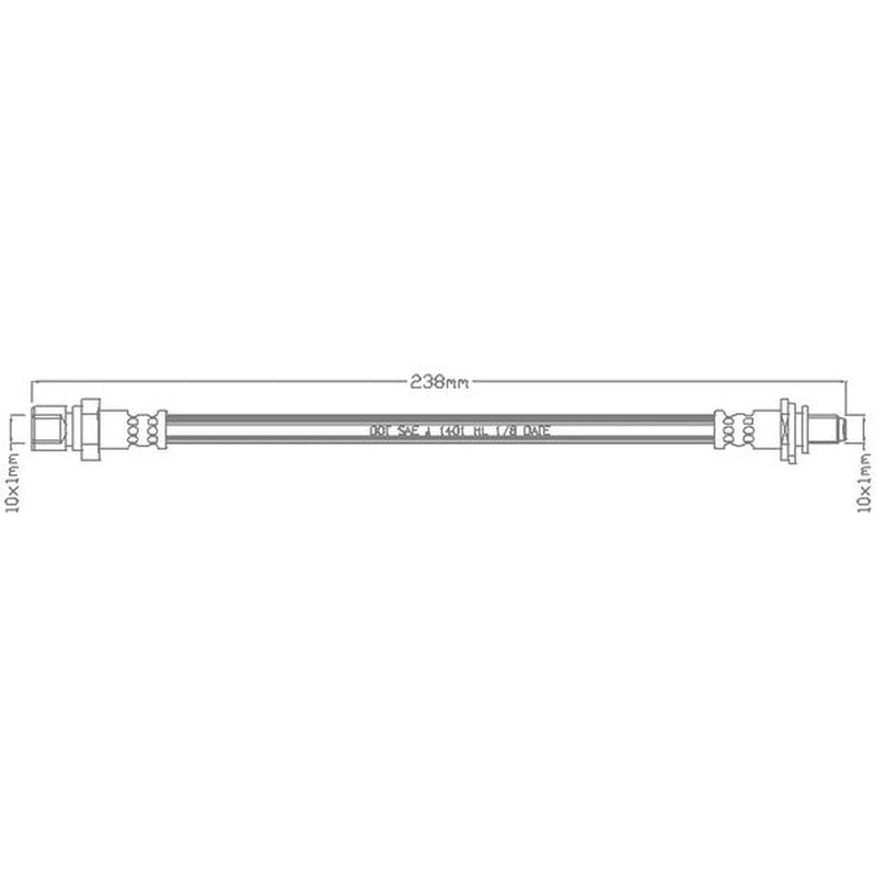 Juratek Brake Hydraulic Hose Line Right JBH1017
