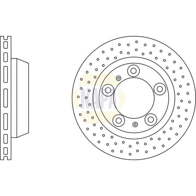 NAPA 2 x / Rear Brake Discs NBD5794-x2