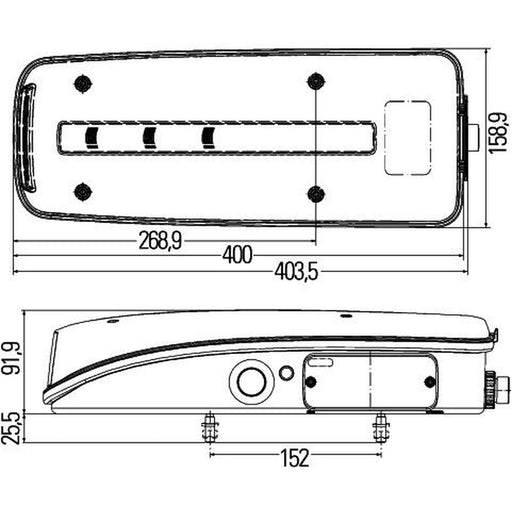 Hella Tail Light / Lamp LED Right 2VP 012 381-041