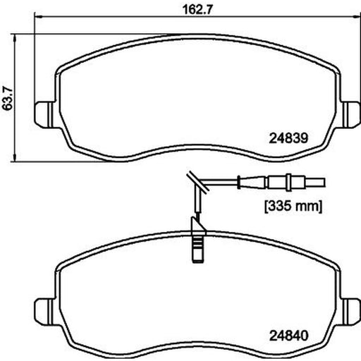 Mintex Front Brake Pad Set MDB2953