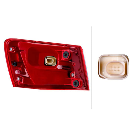 Hella Tail Light / Lamp Socket Bulb Right 2SD 354 890-061
