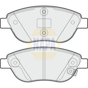 NAPA Front Brake Pad Set NBP1619