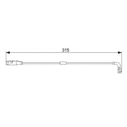 Bosch Brake Pad Wear Sensor Front 1 987 473 039