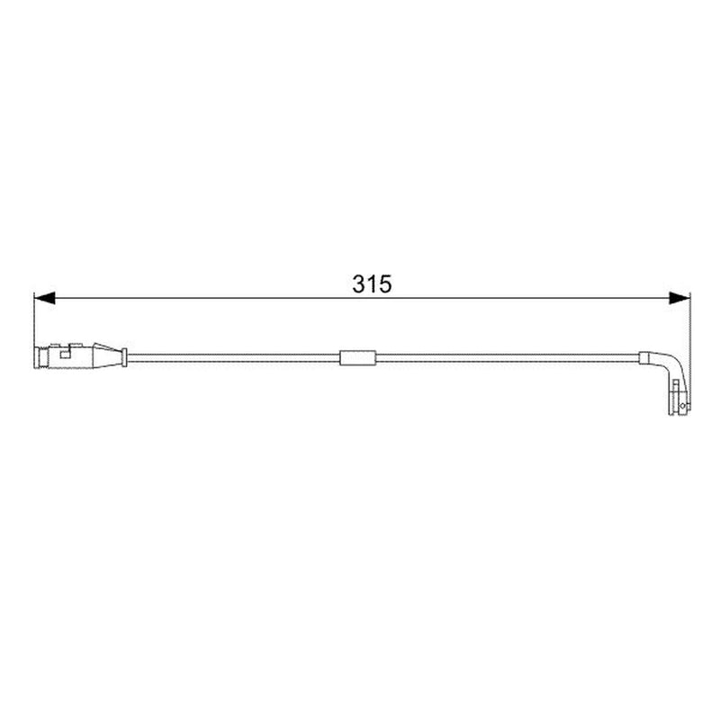 Bosch Brake Pad Wear Sensor Front 1 987 473 039