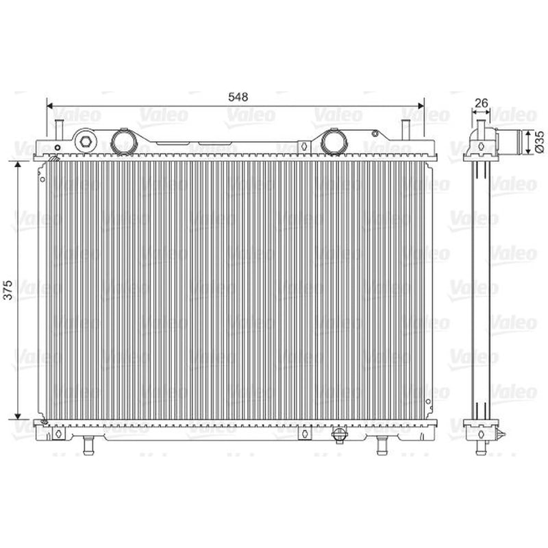 Valeo Engine Radiator 731972