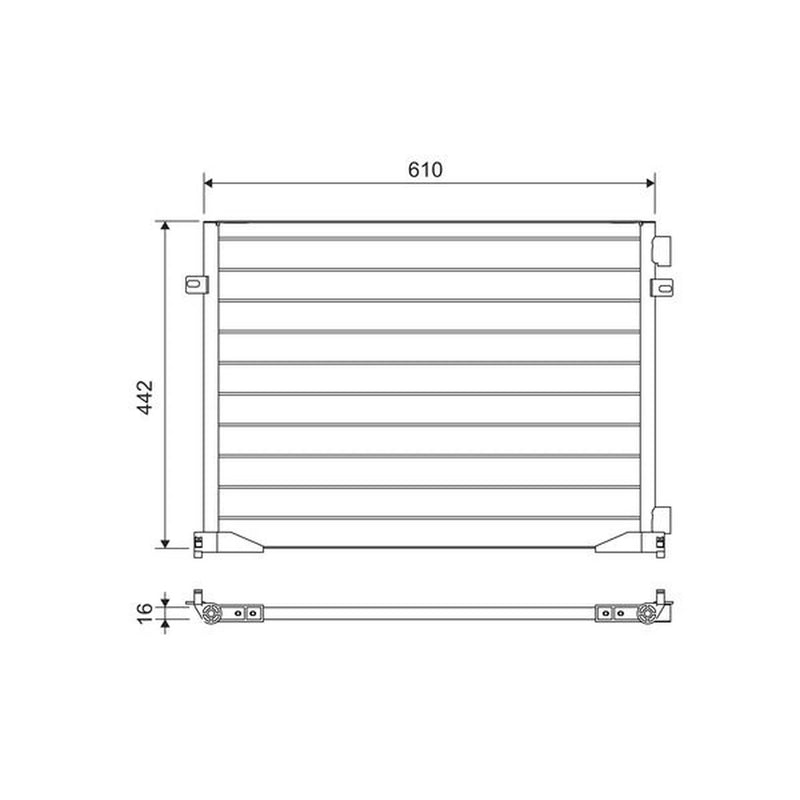 Valeo Air Conditioning Condenser 817644