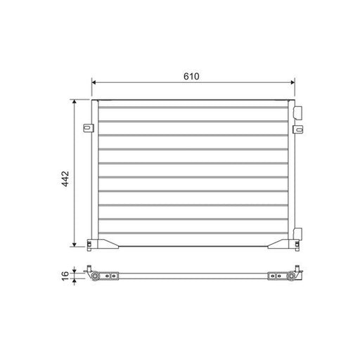 Valeo Air Conditioning Condenser 817644