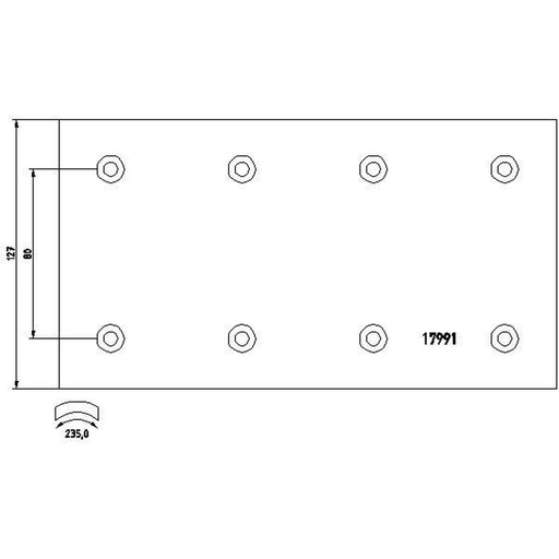 DON Don Cv Brake Lining Set SV392S7100