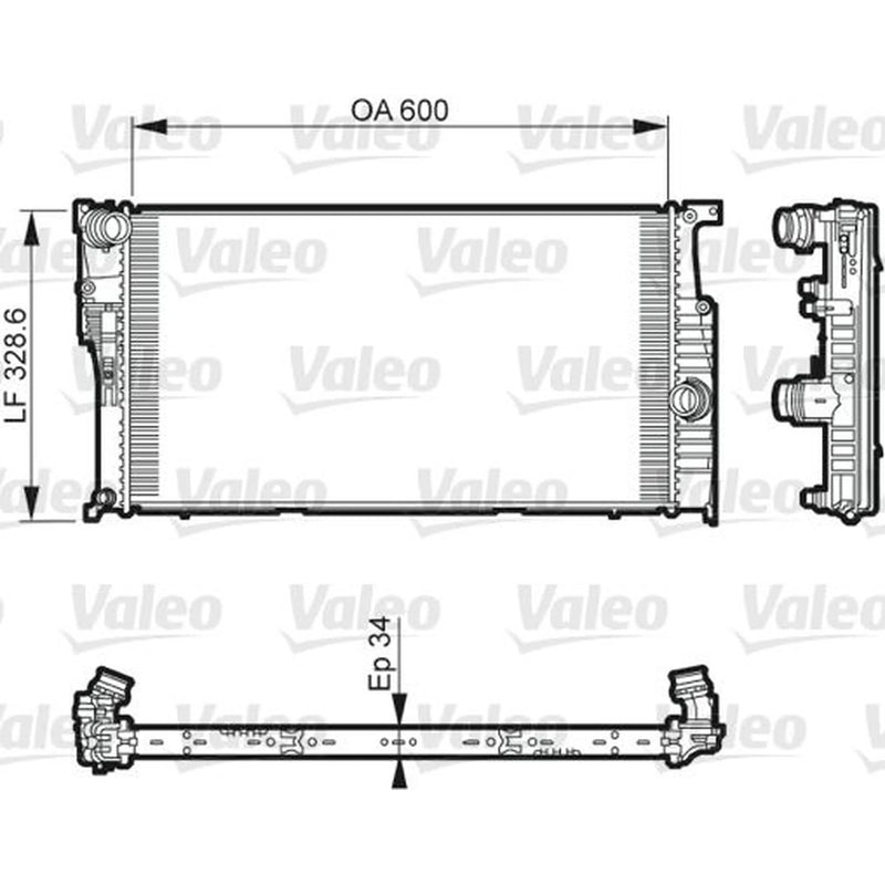 Valeo Engine Radiator 735612