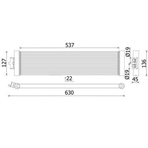 Mahle Automatic Gearbox Oil Cooler CLC 327 000P