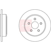 Apec 2 x Solid Rear Brake Discs DSK2562-x2
