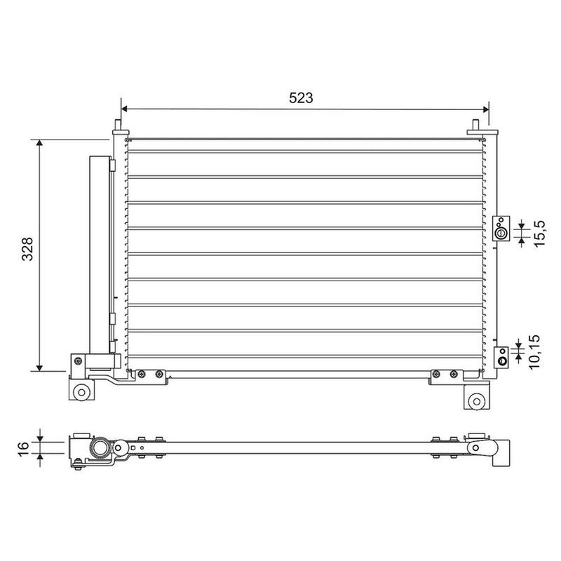 Valeo Air Conditioning Condenser 814403