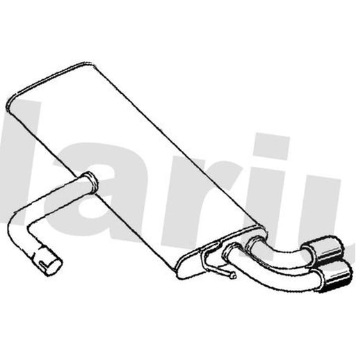 Klarius Box With Tail Pipe Rear VW940D