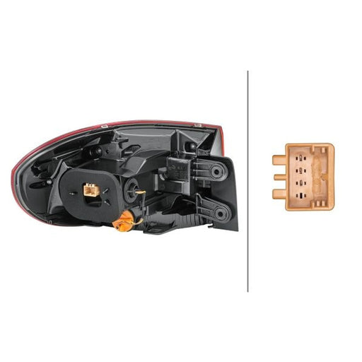 Hella Tail Light / Lamp PY21W Right 2SD 011 715-061