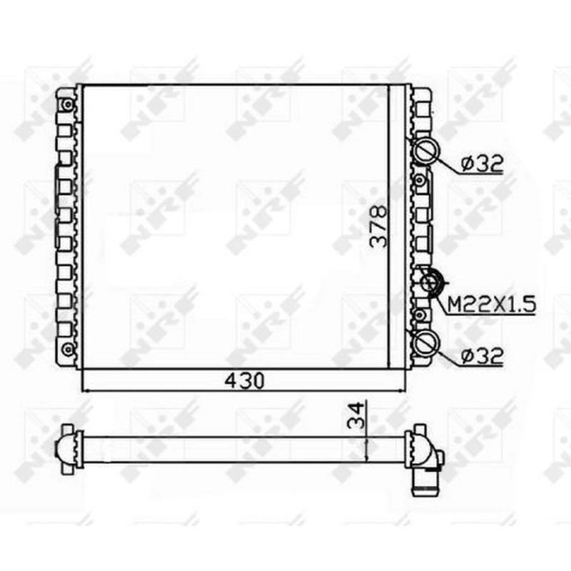 NRF Engine Radiator 509519
