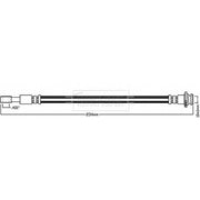 Borg & Beck Brake Hydraulic Hose Line outer BBH8222