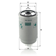 MANN-FILTER Fuel Filter Element WK 842/2