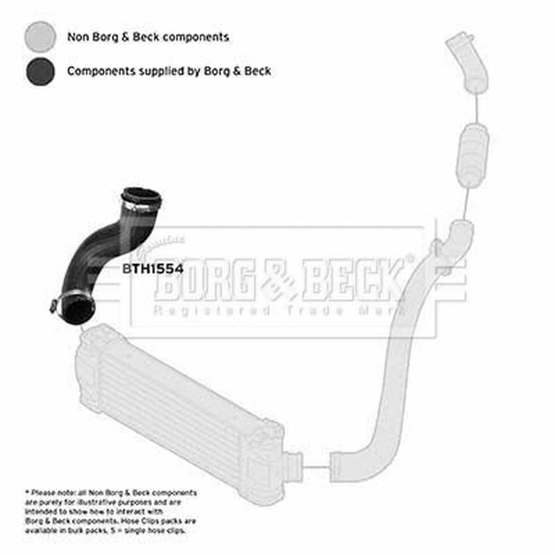 Borg & Beck Intercooler Turbo Charge Air Hose BTH1554