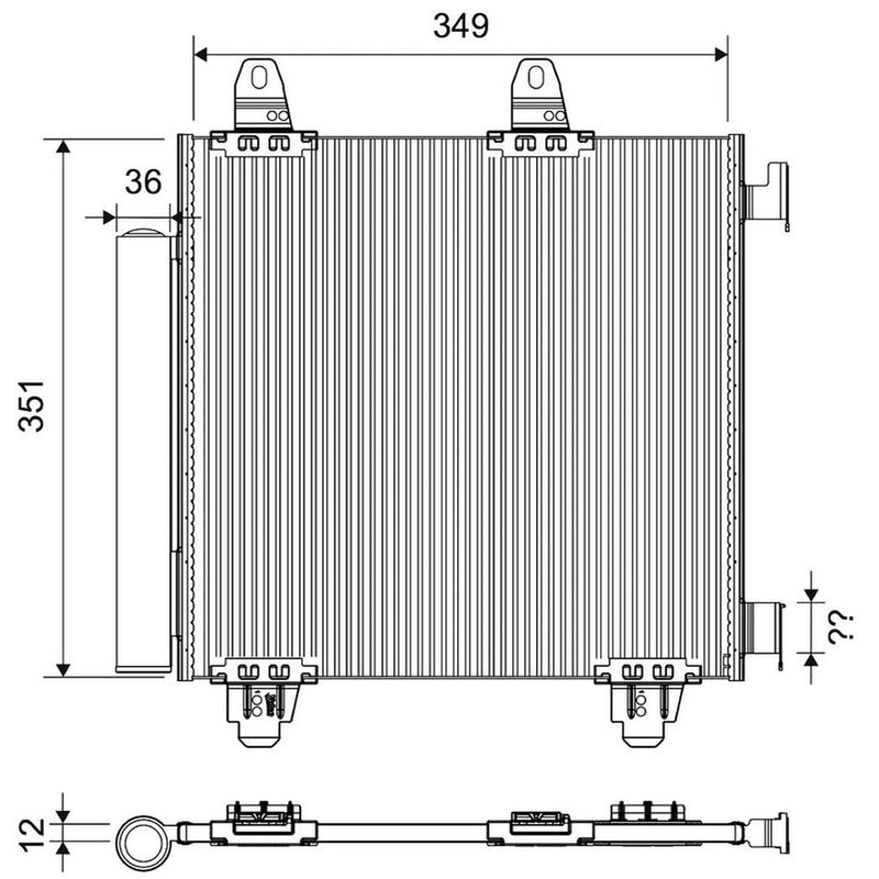 Valeo Air Conditioning Condenser 822804