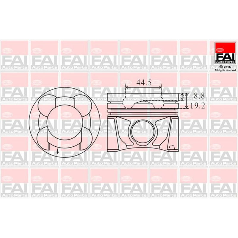 FAI Piston Cylinder Bore = PK17-000