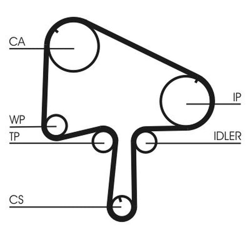 Continental CTAM Timing Belt Cambelt 153 Teeth CT1133