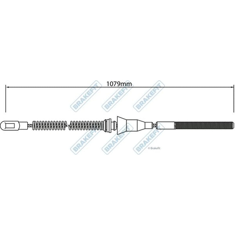 Apec Handbrake Cable Right Rear BBC3462