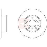 Apec 2 x Solid Front Brake Discs DSK903-x2