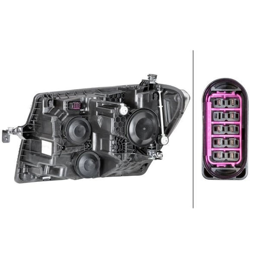 Hella Headlight Headlamp H15 Right 1EB 012 830-021