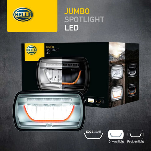 Hella Led-Spotlight - 12/24V - Rectangular - Off-Road Li Left 1FE 016 773-021