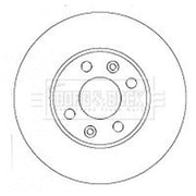 Borg & Beck 2 x Front Brake Discs BBD4434-x2