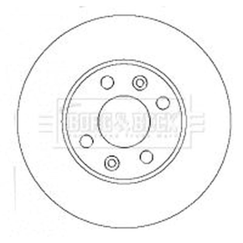 Borg & Beck 2 x Front Brake Discs BBD4434-x2