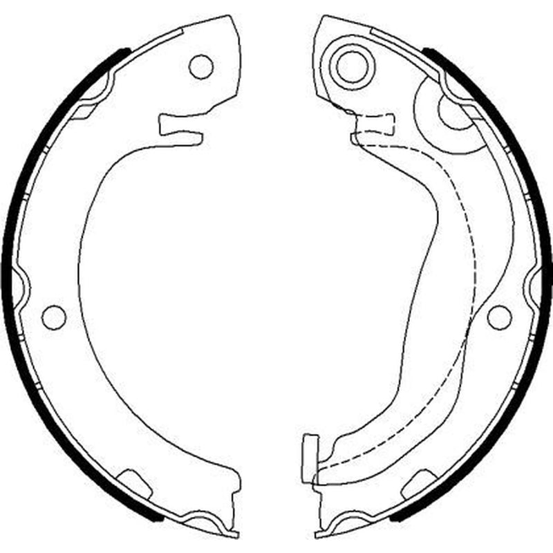 Textar Parking Brake Shoe Set 91077300