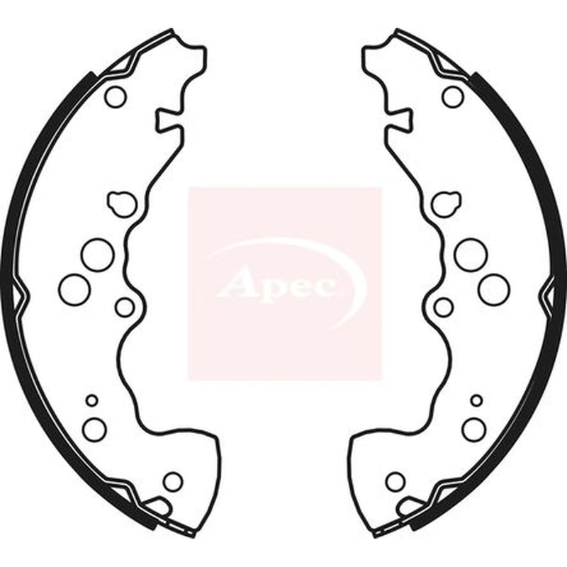 Apec Brake Shoe Set Axle Kit SHU803
