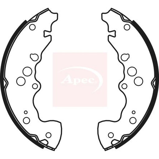 Apec Brake Shoe Set Axle Kit SHU803