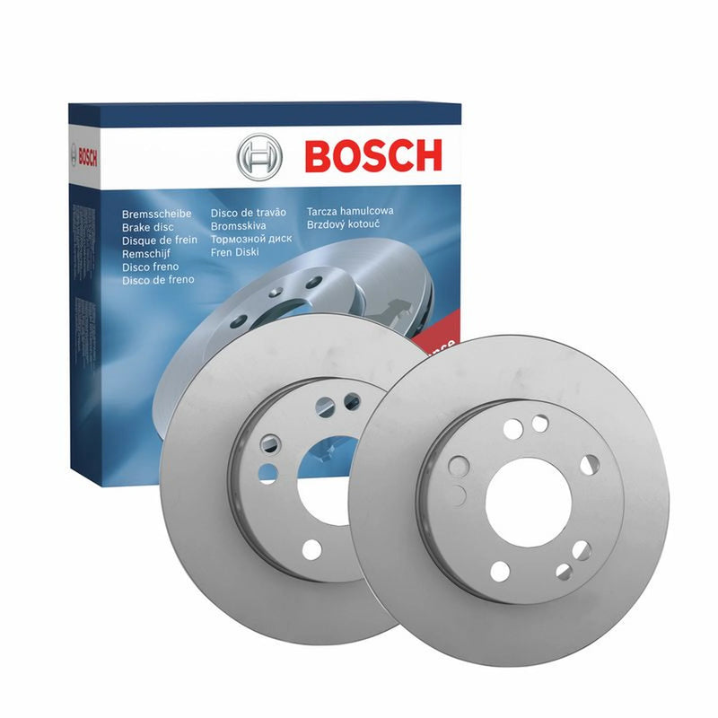 Bosch 2 x Solid Front Brake Discs 0986478114-x2