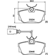 Mintex Rear Brake Pad Set MDB2113