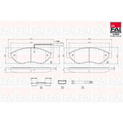 FAI Front Brake Pad Set BP114