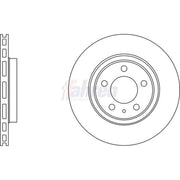 Fahren 2 x Vented Rear Brake Discs FBD6257-x2