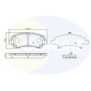 Comline Front Brake Pad Set CBP33810