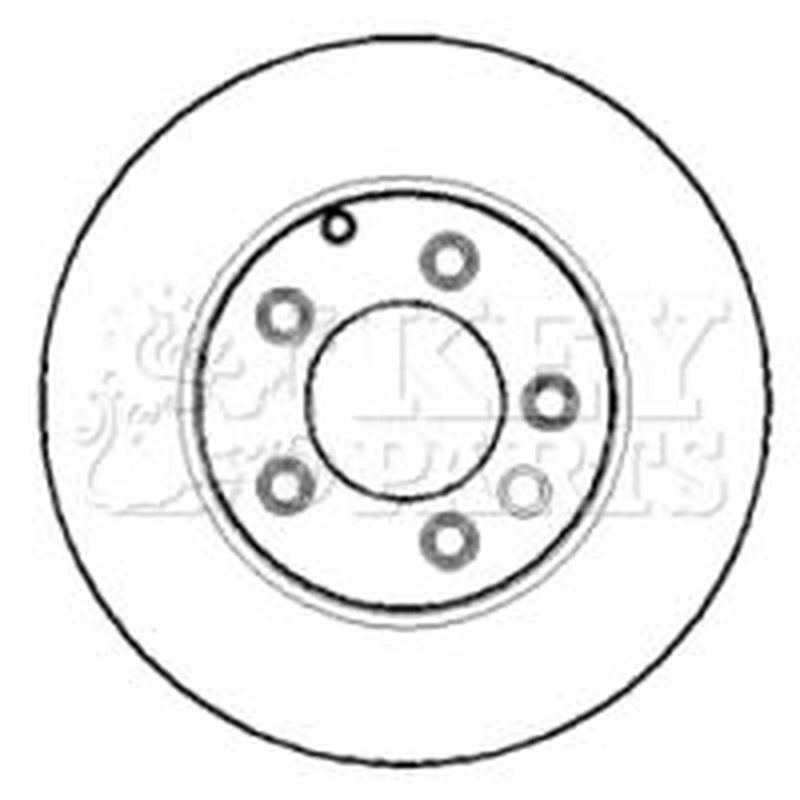 Key Parts 2 x Vented Rear Brake Discs KBD5131-x2