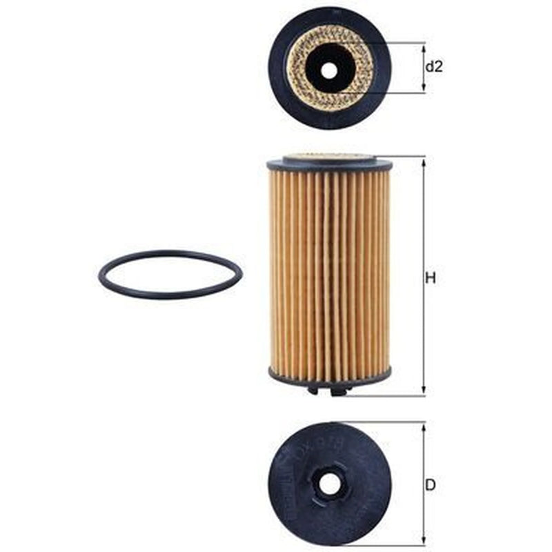 Mahle Engine Oil Filter OX 978D
