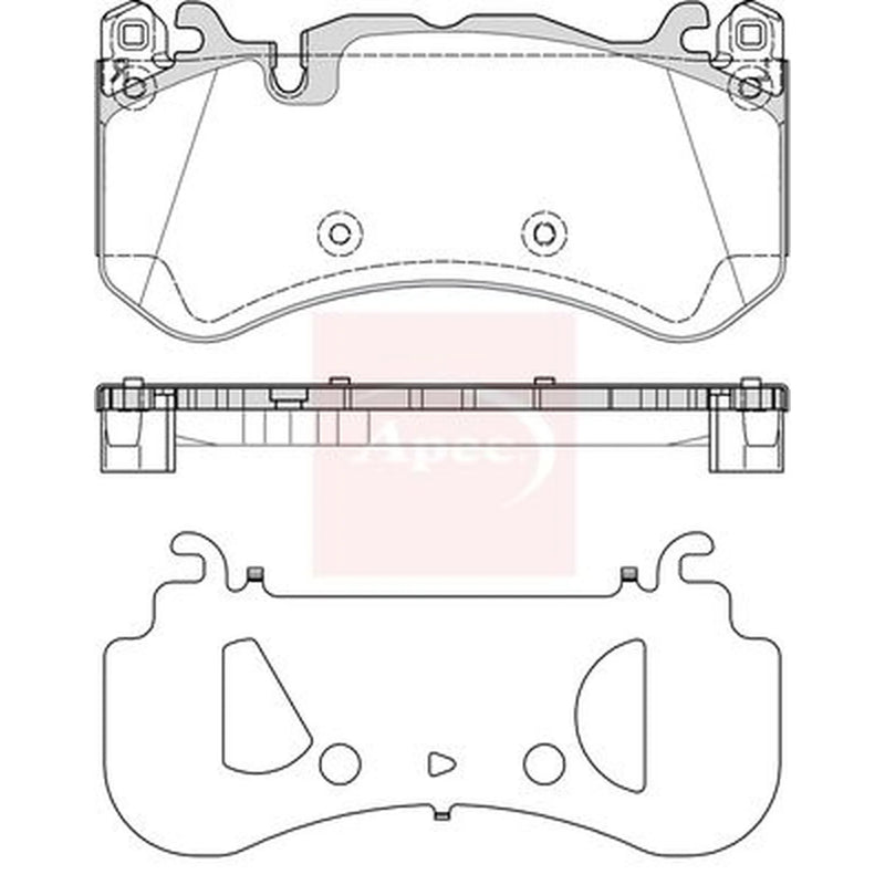 Apec Front Brake Pad Set PAD2361