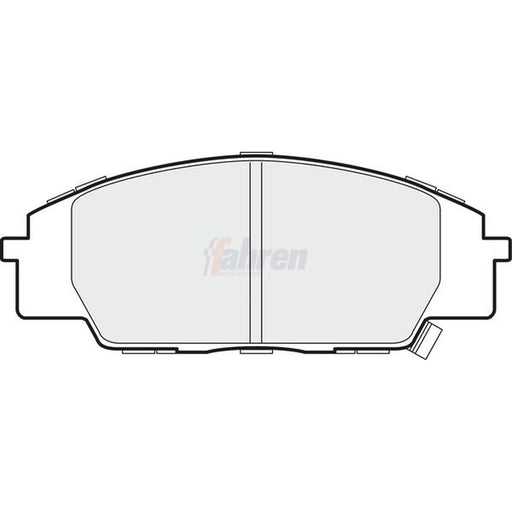 Fahren Front Brake Vented Discs & Pads fits Honda Civic VII 2001-2005 2.0