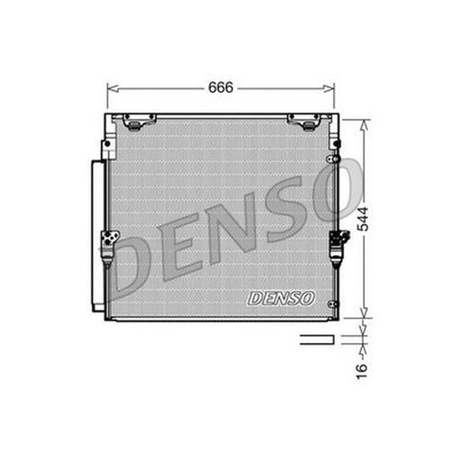 Denso Air Conditioning Condenser DCN50036