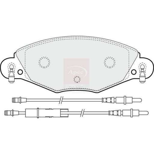Apec Front Brake Pad Set PD3184