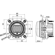 Hella Headlamp De-Zf Drl Po Md12/24 1F0 Left 1F0 011 988-131 7.512.322.000.0