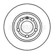 Borg & Beck 2 x Vented Rear Brake Discs BBD4183-x2