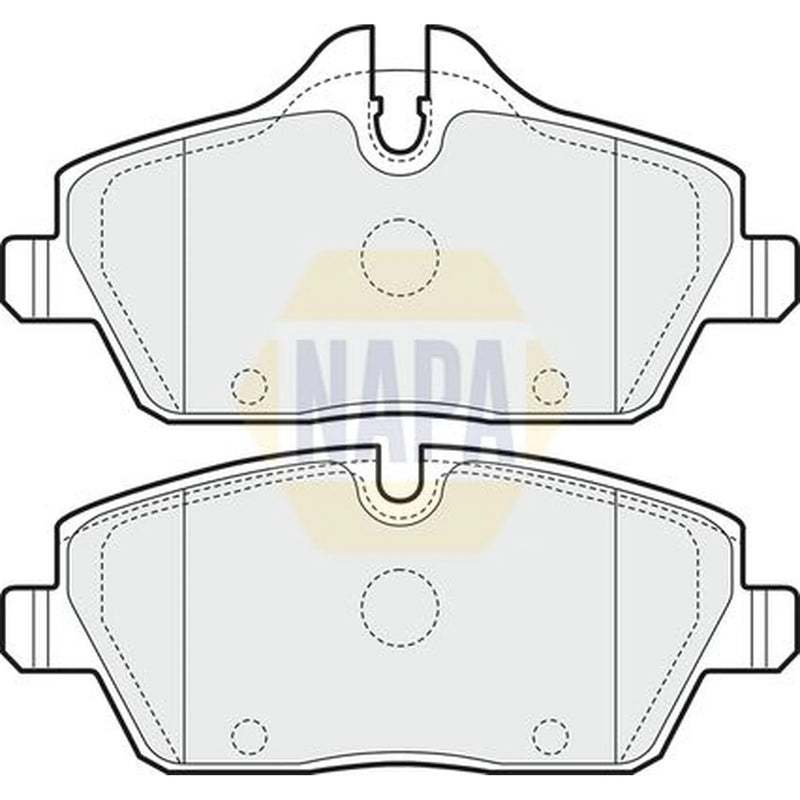 NAPA Front Brake Pad Set NBP1881
